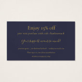 Vielen Dank für die Ermäßigungskarte. (Rückseite)