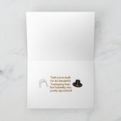 Vielen Dank für die Erntedank Feast Card Dankeskarte (Innenseite)