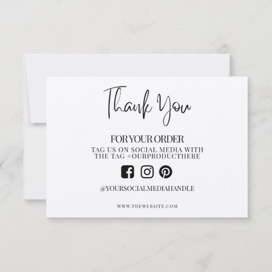 Vielen Dank für die Extravagante Kalligrafie, für (Vorderseite)