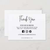 Vielen Dank für die Extravagante Kalligrafie, für (Vorne/Hinten)