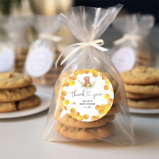 Vielen Dank für die Farbe des Honigs Runder Aufkleber