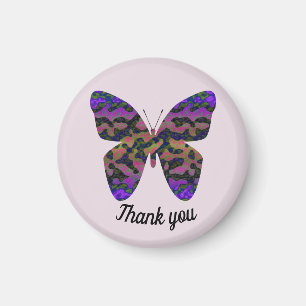 Vielen Dank für die farbenfrohe Butterfly Pastel W Magnet
