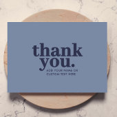 Vielen Dank für die Flachkarte | Minimal Blue und  Dankeskarte