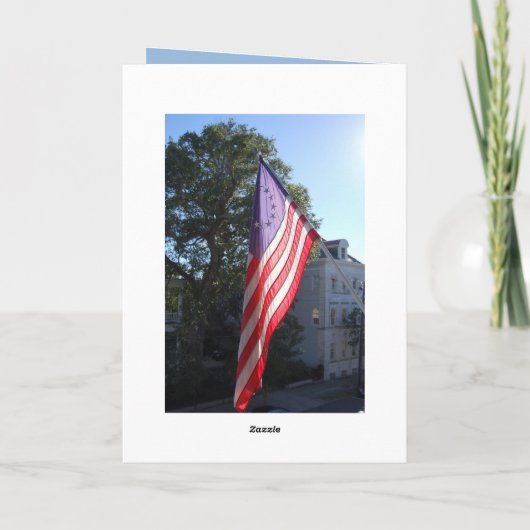 Vielen Dank für die Flaggen des Militärdienstes Dankeskarte (Rückseite)