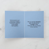 Vielen Dank für die Flaggen des Militärdienstes Dankeskarte (Innenseite)