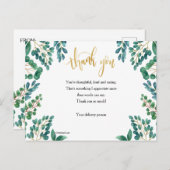 Vielen Dank für die Foliage Post Card Postkarte (Vorne/Hinten)