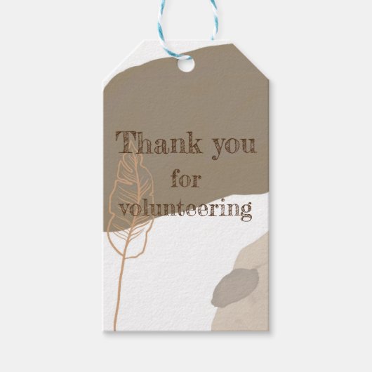 Vielen Dank für die freiwillige Anerkennung von Fr Geschenkanhänger (Vorderseite)