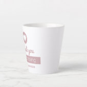 Vielen Dank für die Gastgeschenk Hochzeit "Soft Pi Milchtasse (Vorderseite)