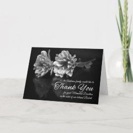 Vielen Dank für die Gedenkspende Classic Black Dankeskarte