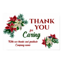 Vielen Dank für die Gekümmert Blume Floral Poinset