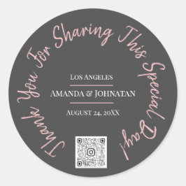 Vielen Dank für die gemeinsame Nutzung des White D Runder Aufkleber