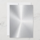 Vielen Dank für die graue Typografie, Silber und S Dankeskarte (Rückseite)