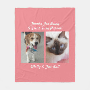 Vielen Dank für die große Fury Parent DIY Pet Mess Fleecedecke