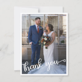 Vielen Dank für die Hochzeitkarte Postkarte