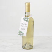 Vielen Dank für die Holzheirat. Blätter für Wasser Flaschenanhänger (Angewinkelt)