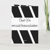 Vielen Dank für die Interview Card Dankeskarte (Rückseite)