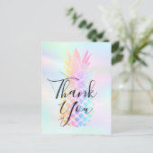 vielen Dank für die Kalligraphie auf Ananas Postkarte (Stehend Vorderseite)