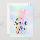 vielen Dank für die Kalligraphie auf Ananas Postkarte (Vorne/Hinten)