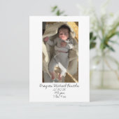 VIELEN DANK FÜR DIE KARTE FÜR BABY GIFT (Stehend Vorderseite)