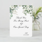 VIELEN DANK FÜR DIE KARTE FÜR DAS WEDEN (Stehend Vorderseite)