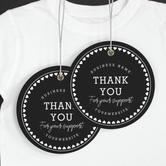 Vielen Dank für die klassische Liebe Muster Hang T Geschenkanhänger