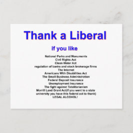 Vielen Dank für die liberale Postkarte