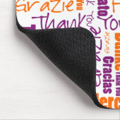 Vielen Dank für die mehrsprachige Typografie Word Mousepad (Ecke)