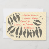 Vielen Dank für die Milch und Cookies von der Sant Einladung (Rückseite)