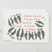 Vielen Dank für die Milch und Cookies von der Sant Einladung (Rückseite)