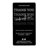 Vielen Dank für die moderne Bestellung | Schwarz u (Vorne)