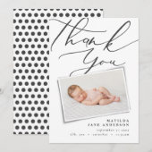 Vielen Dank für die moderne Geburtsankündigung von Ankündigung (Vorne/Hinten)