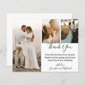 Vielen Dank für die moderne Kalligrafie Hochzeit 3 (Vorne/Hinten)