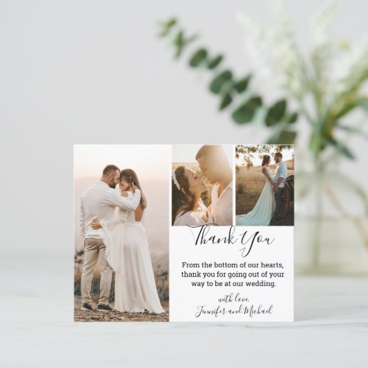 Vielen Dank für die moderne Kalligrafie Hochzeit 3 (Stehend Vorderseite)