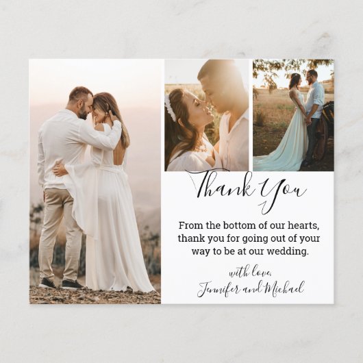 Vielen Dank für die moderne Kalligrafie Hochzeit 3 (Vorderseite)