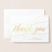 Vielen Dank für die moderne Kalligraphie mit Ihrem Folienkarte (Vorderseite mit Umschlag)