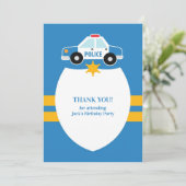 Vielen Dank für die Polizei Theme Card Dankeskarte (Stehend Vorderseite)