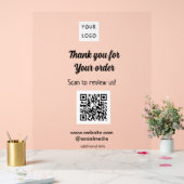 Vielen Dank für die Prüfung Ihrer Bestellung Überp Acrylschild (Hochzeit)