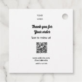 Vielen Dank für die Prüfung Ihrer Bestellung Überp Geschenkanhänger (Rückseite)