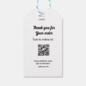 Vielen Dank für die Prüfung Ihrer Bestellung Überp Geschenkanhänger (Rückseite)