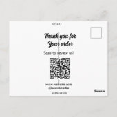 Vielen Dank für die Prüfung Ihrer Bestellung Überp Postkarte (Rückseite)