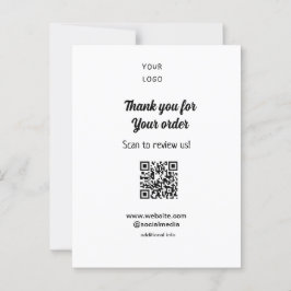 Vielen Dank für die Prüfung Ihrer Bestellung Überp Postkarte