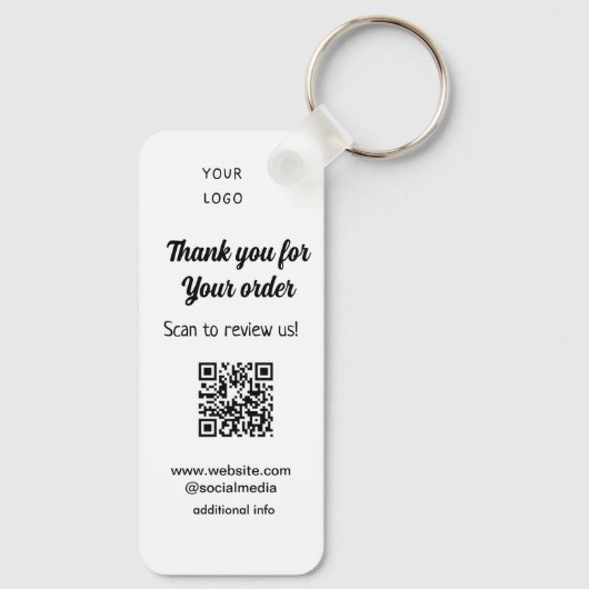 Vielen Dank für die Prüfung Ihrer Bestellung Überp Schlüsselanhänger (Rückseite)