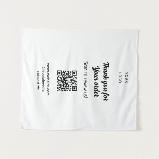 Vielen Dank für die Prüfung Ihrer Bestellung Überp Wandteppich (Vorderseite (Horizontal))