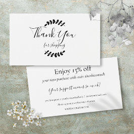 Vielen Dank für die Rabattkarte