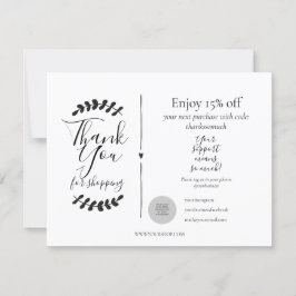 Vielen Dank für die Rabattkarte