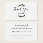 Vielen Dank für die Rabattkarte (Vorne & Hinten)