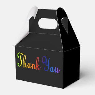 Vielen Dank für die Rainbow Colors Gefälligbox Geschenkschachtel
