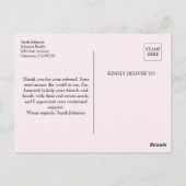 Vielen Dank für die Referenz Real Anwesen Postcard Postkarte (Rückseite)