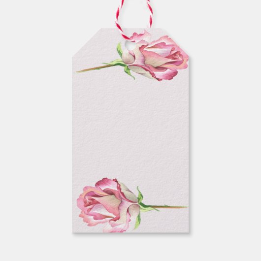 Vielen Dank für die Rose, die ich auf dem ersten k Geschenkanhänger (Rückseite)