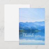 Vielen Dank für die ruhige Seenlandschaft Dankeskarte (Vorne/Hinten)